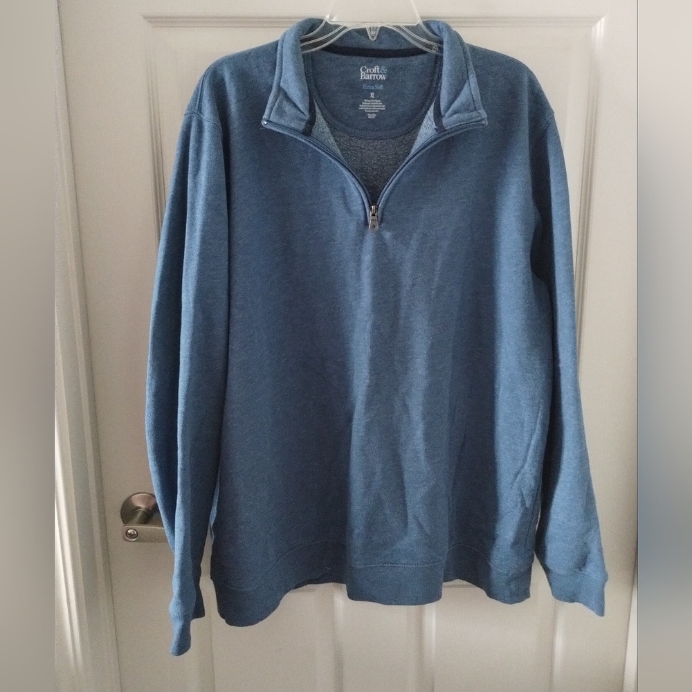 Croft & Barrow Men's Quarter Zip Sweater Size XL